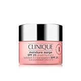Clinique Moisture Surge SPF 25 Sheer Hydrator Face Moisturiser, 50 ml. With Hyaluronic Acid + Aloe Vera Bioferment + Provitamin D, Hydrating + Glowing, Safe For Sensitive Skin