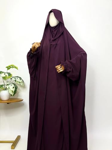 Image of NAZNEEN Saudi Jilbab Full Length and Noise Pc MATT NIDA Fabric with extra panel to cover face