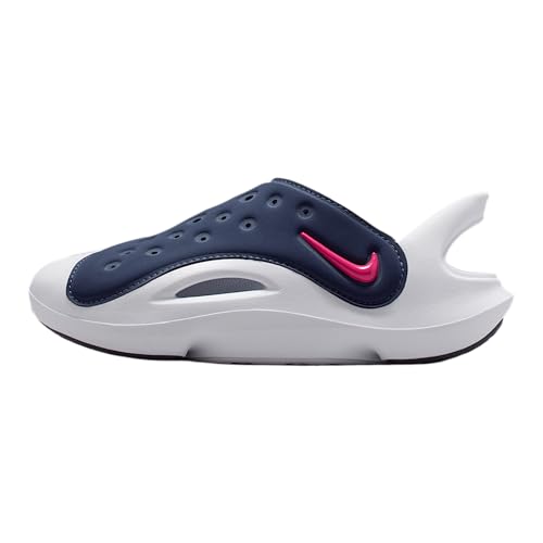 Nike Aqua Swoosh Little Kids' Sandals (Midnight Navy/White/Rush Pink)