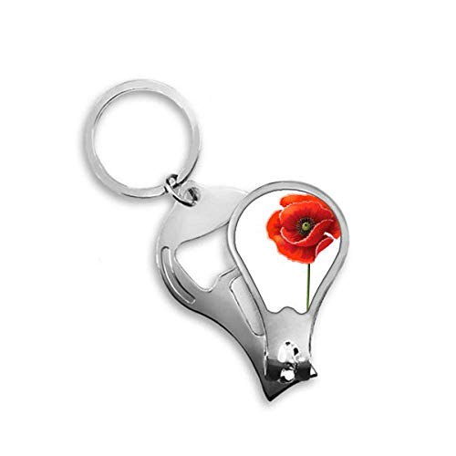 Coupe-ongles de pieds artistique avec peinture de pavot rouge idée cadeau originale