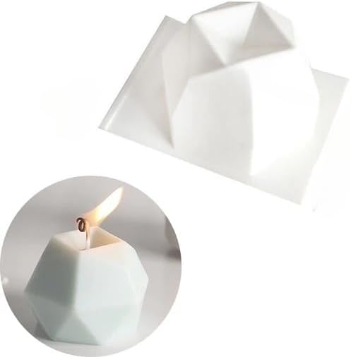 Miniatura 6 de Velas de burbujas antiadherentes, moldes de silicona en forma de cubo de aromaterapia 3D, cera de jabón, molde de silicona para hacer velas de cera