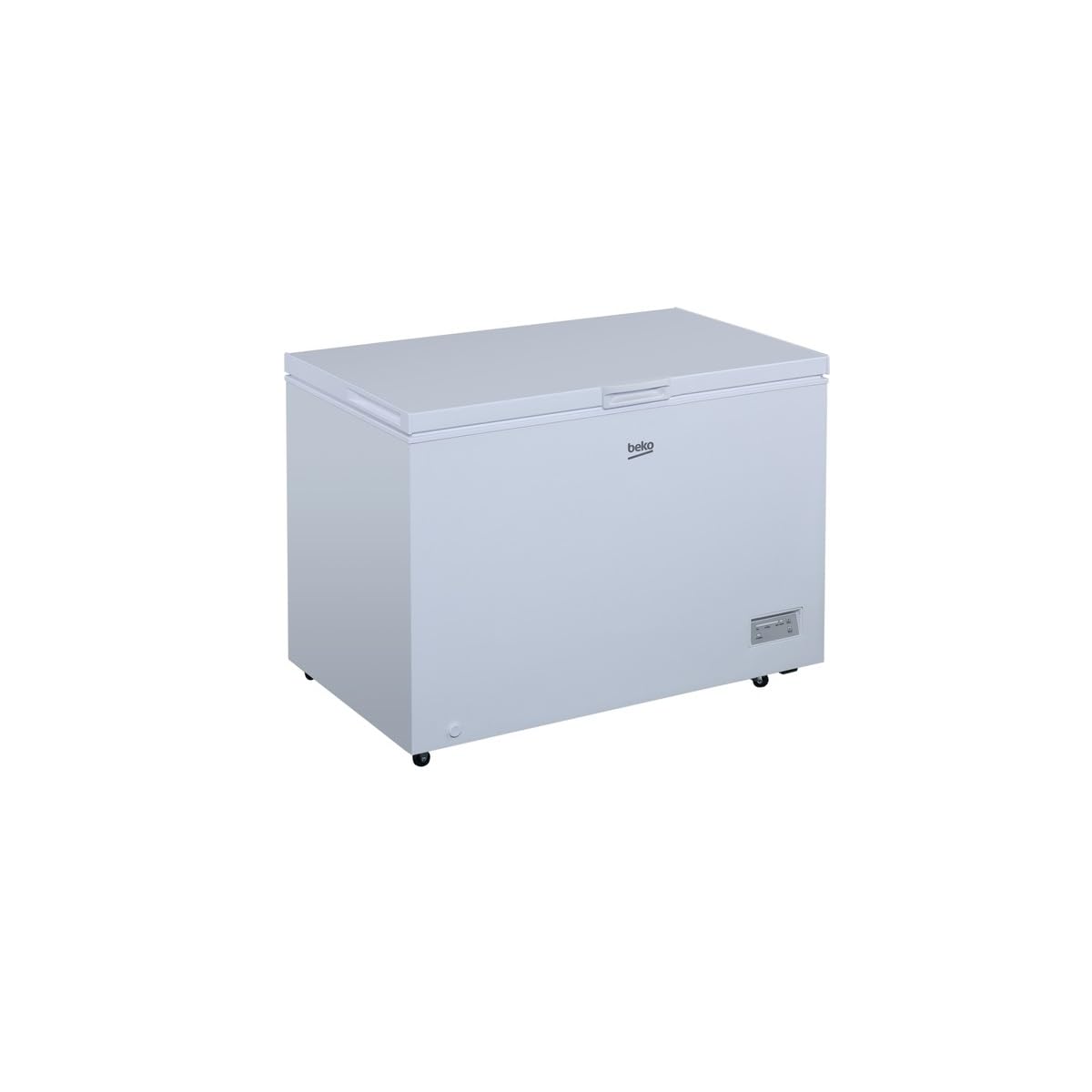 Beko CF316EWN - Congelador, 308 L, 1 cesta de congelación, alarma de temperatura, ruedas de transporte, sistema de visualización LED, 40 dB (A), color blanco
