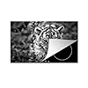 Inductie beschermer – Inductie Mat – Close-up van een baby tijger – zwart wit – 80×52 cm