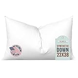 Pillowflex Synthetic Down Alternative Pillow Inserts Shams Sleeping (22 Inch 38 Inch) Oversized King