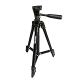 LINKCOOL 50-inch Aluminum Camera Tripod, Lightweight Portable Tripod， Compatible with DSLR Cameras, Cell Phones, Projectors, and Spotting Scopes, Ideal for Travel, Vlogging, and Photography