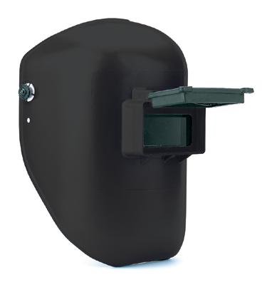 Image of Fibre-Metal Tigerhood Classic Welding Helmet, #10, Black, 2 in x 4-1/4 in Window (280-906BK) Each