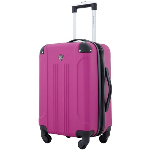 Travelers Club Luggage Chicago 20 Inch Expandable Carry-On Spinner, Pink, One Size by Travelers Club - Image 2