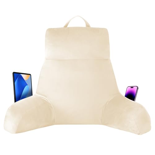 IPYNBAP Back Pillow for Bed Sitting up, Reading Pillow, 24 Inch, Beige by IPYNBAP - Used condition - US$39.96
