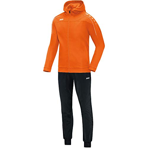 Preisvergleich Produktbild JAKO Damen Classico mit Kapuze Trainingsanzug Polyester, Neonorange, 44