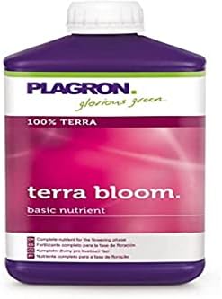 Plagron Terra Bloom & Grow Healthy Plants Maximise Crop Yields Nutrients Feed Bloom 1 Litre