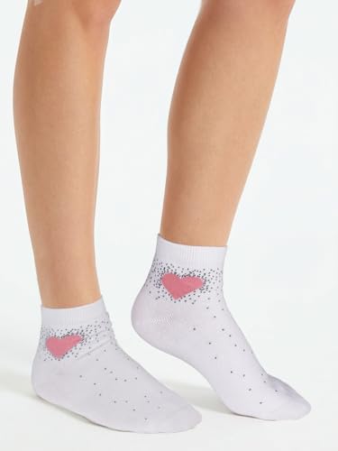 Image of COTTON DAY Women's Soft Combed Cotton Socks Seamless Toe Black White Navy
