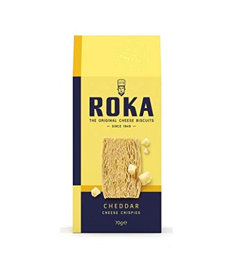 Roka - Crispies de queso Cheddar 70 g - Caja de: 12 unidades