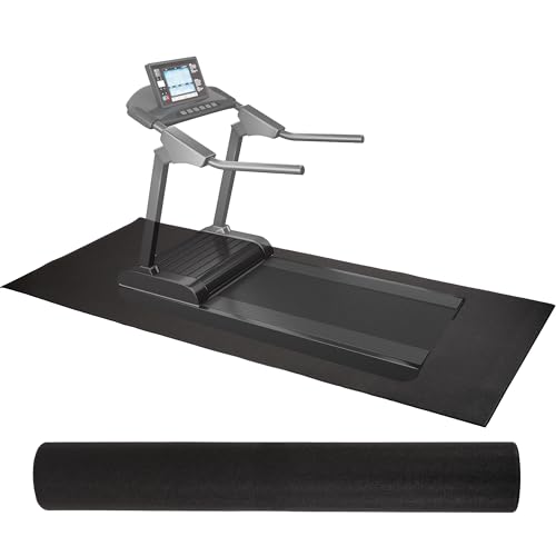 Elevon Treadmill Mat, 1/4" Thick Walking Pad with Shock Absorption Noise Reduction, Non-Slip High Density Home Gym Floor Mats for Treadmills, Elliptical, Exercise Bike, 36" x 78" Fitness Equipment Mat