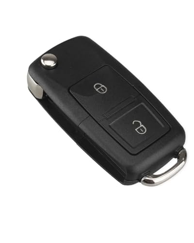 Coque de clé pliable haute résistance pour Polo et Golf avec logement de pile intégré