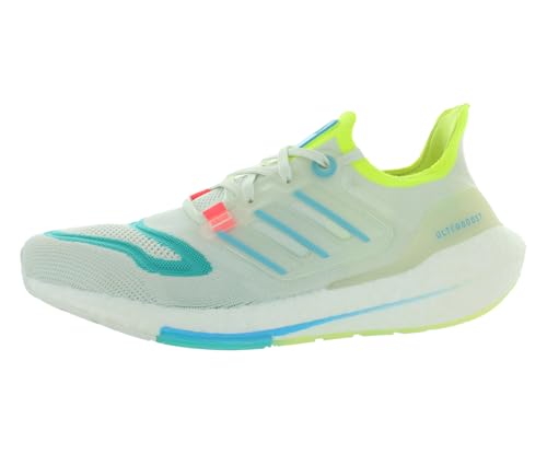 Image of adidas Ultraboost 22 Mens Shoes Size 14, Color: White Tint /Sky Rush /Mint Rush /Off-White