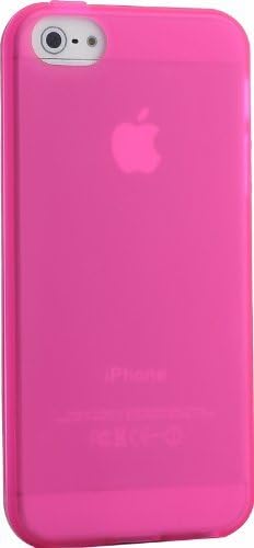 Laza iPhone 5S/SE Case, iPhone 5S/SE [Slim Jelly] [Pink] Gloss Case Flexible Soft [Slim-fit] TPU Case Translucent Showoff Design case Cover for Apple iPhone 5S & iPhone SE – Pink