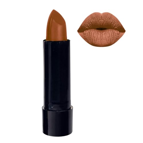 Image of Krayons Cute Pop Matte Lipstick for Women - Shade 111 Nude Caramel, India's 1st Twist-Wrap Lip Stick, Long Stay Waterproof Lipstic, Rich Pigmented Daily Wear Matt Lipsticks, 3.5g