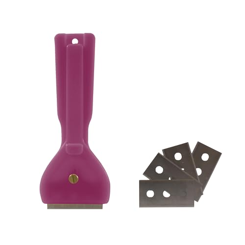 CUISY KB5691 Grattoir Plaque avec 5 Lames, Plastique, Coloris Aléatoire,13.80 x 5.30 x 0.80 cm - Coloris Aléatoire