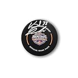 Vincent Desharnais Autographed Edmonton Oilers Winter Classic Official Hockey Puck - Autographed NHL Pucks