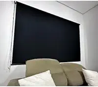 Persiana Rolo Blackout 100% Impermeável - Cortina para Janela com Bloqueio Total de Luz, Anti-Ruído e Privacidade, Ideal para Quarto, Sala e Escritório - Easy Install (Preto)