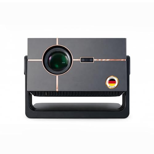 Beamer mit 4K Unterstützung für Heimkino – Beamer Heimkino Projektor 4K mit Autofokus & automatischer Trapezkorrektur, Android Projektor für Online-Streaming Fire TV Stick geeignet.