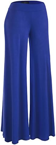 Made By Johnny Ladies’s Stable Informal Comfortable Stretchy Large Leg Palazzo Lounge Pants