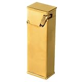 Encendedor de queroseno con forma de rueda de molienda retro, encendedor de cigarrillos a prueba de viento de cobre puro, encendedor de queroseno portátil de latón, encendedor de queroseno recargable,