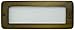 Dabmar LV630 Brass Recessed Open Face Brick/Step/Wall Light, Weathered Brass Finish