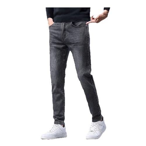 Men's Jeans are Fashionable and Versatile Comfortable Slim Denim Leggings with Pockets