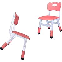 Adjustable Kid Chairs Indoor 3 Level Adjustable Suitable for Children Age 2-6. Maximum Load-Bearing 220LBS Suitable for Family Classroom and Nursery Child Seat Set (2-Pack)