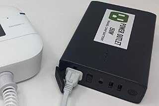Power Outlet Universal CPAP Battery (1.5-2 Nights). Works for All Brands Without Adapters!