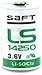 SAFT - F3-SAFLS14250-V LS14250 - Batterie de ménage à Usage Unique 1/2AA Lithium 3,6 V - Piles (Simple Utilisation, 1/2AA, IEC 60086-4, IEC 60079-11, Lithium, cylindrique, 3,6 V) 240125