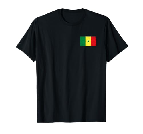 Gráfico de bandera de Senegal para hombres, mujeres y niños Camiseta