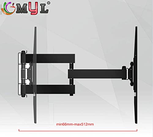 Image of MYL 6 Way Swivel Tilt TV Wall Mount for LCD /LED TV's Upto 32 inch to 65 inch inch (HIG 65 inch)