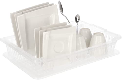 KOTARBAU® Scolapiatti in plastica con vasca, 39 x