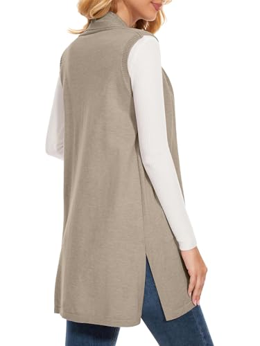 Sleeveless Cardigans for Women Open Front Knit Vest for Spring Summer Fall3