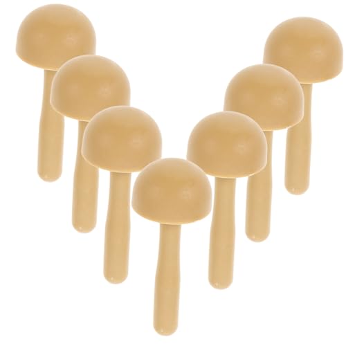 KALLORY Supplies 10pcs Plastic Mushroom Ink Roller Smooth Handle for Printmaking