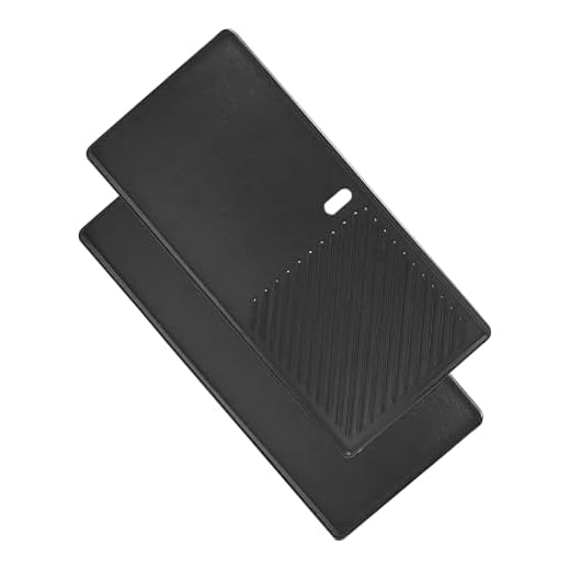 Denmay Gusseisen Grillplatte 43 x 21cm für Charbroil, Enders Boston 3, Enders Monroe 3 Pro, Landmann Triton 3&4, Profi Cook PC-GG 1058/1059, Barbecook Siesta 310, Broil King, 1 Stück