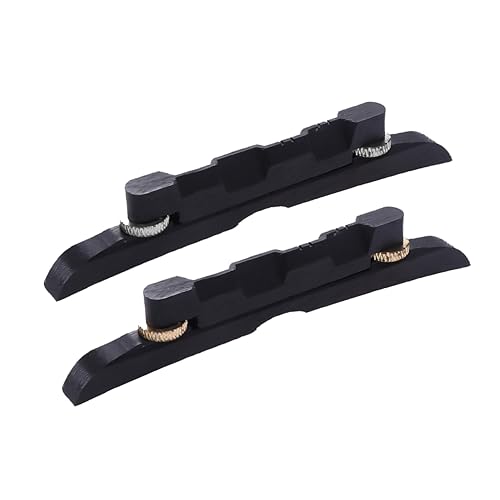 LIFKOME Adjustable Mandolin Bridge Compensated Ebony for Arched Top Mandolin Height Adjustable Musical Accessory Random for Custom Look
