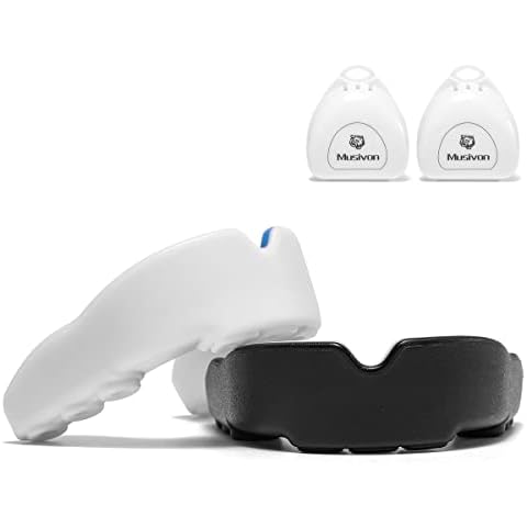 Gum Shield Kids 2 Pcs (Age 5-8) - Junior Mouth Guard for Rugby Hockey Boxing Protecting Teeth Cover