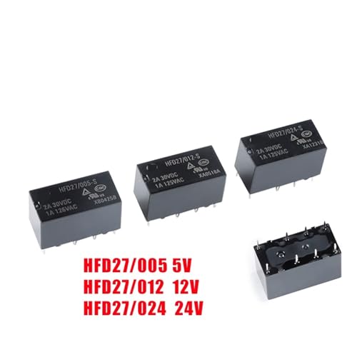 Relé de señal JRC-27F HFD27 para automatizar domótica y proyectos de robótica con placas de 24V 2