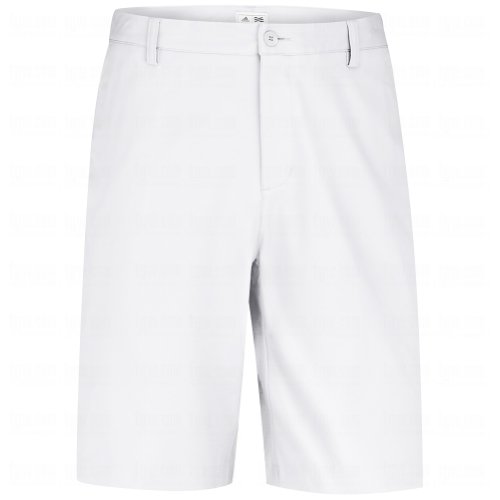 adidas Golf Men's Flat Front Shorts, White/Light Onix, 35-Inch
