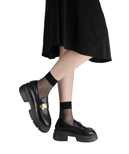 Women’s 10-15 Pairs Ankle High Sheer Socks Soft Nylon Socks for Women & Comfort Tights Hosiery4