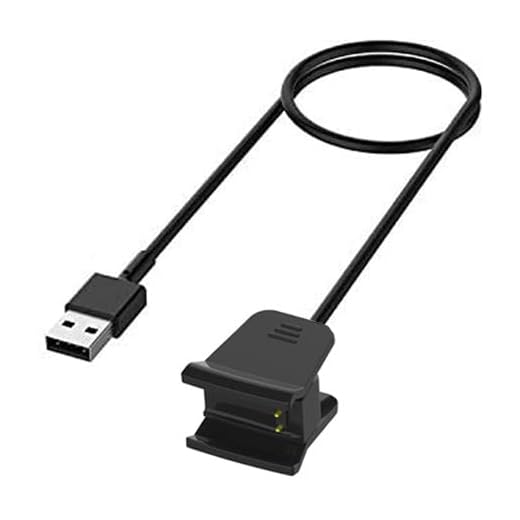 Kissmart Charger for Fitbit Alta HR, Replacement USB Charging Cable Cord Clip for Fitbit Alta HR [1m/3.3ft]