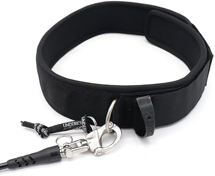 Surf Leash Quick Release Waist Belt for Paddle Boards, 10 ft Coiled Leash for SUP, Adjustable & Lightweight