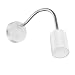 Produktbild ledscom.de Leselampe WAIKA mit Schwanenhals und Schalter weiß matt, inkl. 450lm LED GU10 Lampe, warm-weiß