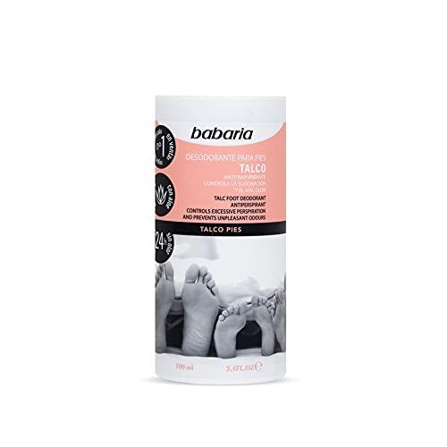 Babaria 1004-20589 Pieds Déodorant Talc 100 g