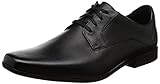 cuero Clarks Glement Lace, Zapatos de Cordones Derby Hombre, Negro (Black Leather), 43 EU