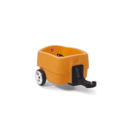 Great Deal! Step2 Choo Choo Trailer | Add on seat for Choo Choo Wagon, Orange, 18 Months - 5 Years