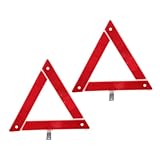 SOLUSTRE 2pièces Triangle De Signalisation Urgence Réfléchissant De Panneaux De Sécuri...